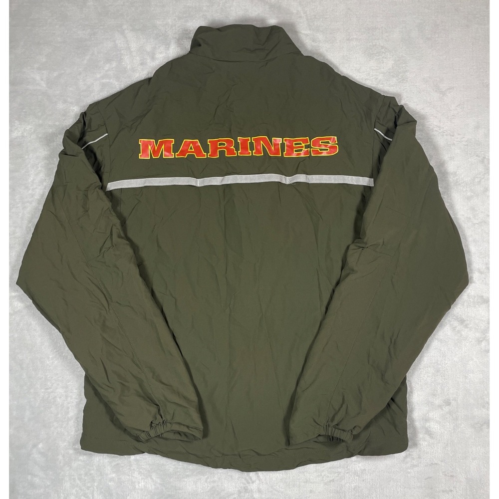 US Marines New Balance Jacket Men Small Olive Green USMC Military Made USA